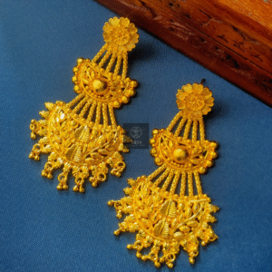 Thea's Gold-Plated Layered Statement Earrings