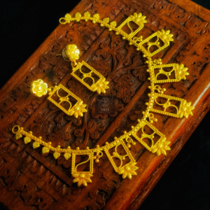 Thea's Indo-Western Designed Gold-Plated Necklace Set