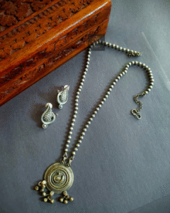 Thea's Silver Look-Alike Pendant Set