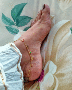 Thea's Multi-Colored Charms Anklet