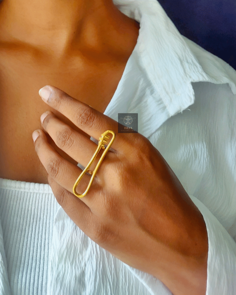 Thea's Abstract Adjustable Ring
