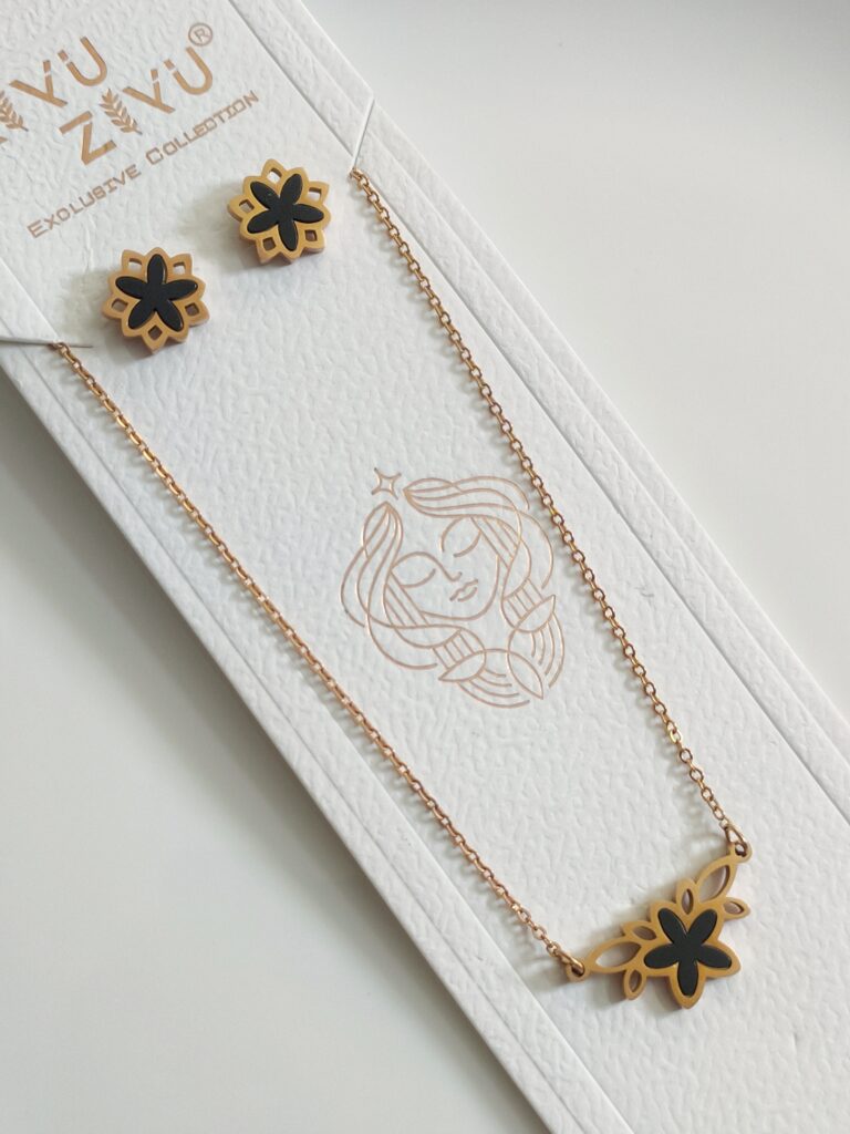 Thea's Daily-Wear Pendant Necklace with Earrings