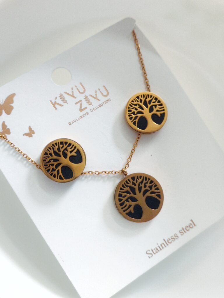 Thea's Daily-Wear Pendant Necklace with Earrings