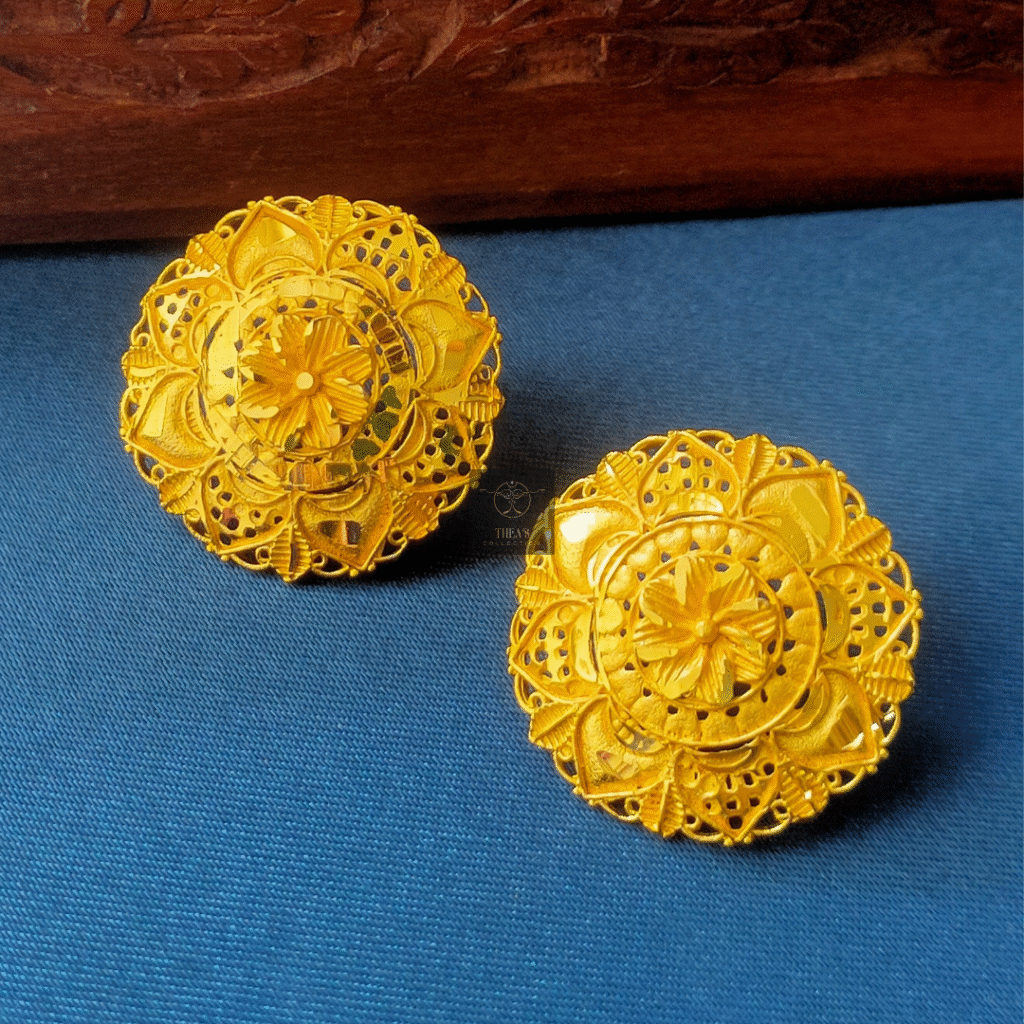 Thea's Gold-Plated Kanpasha Earrings