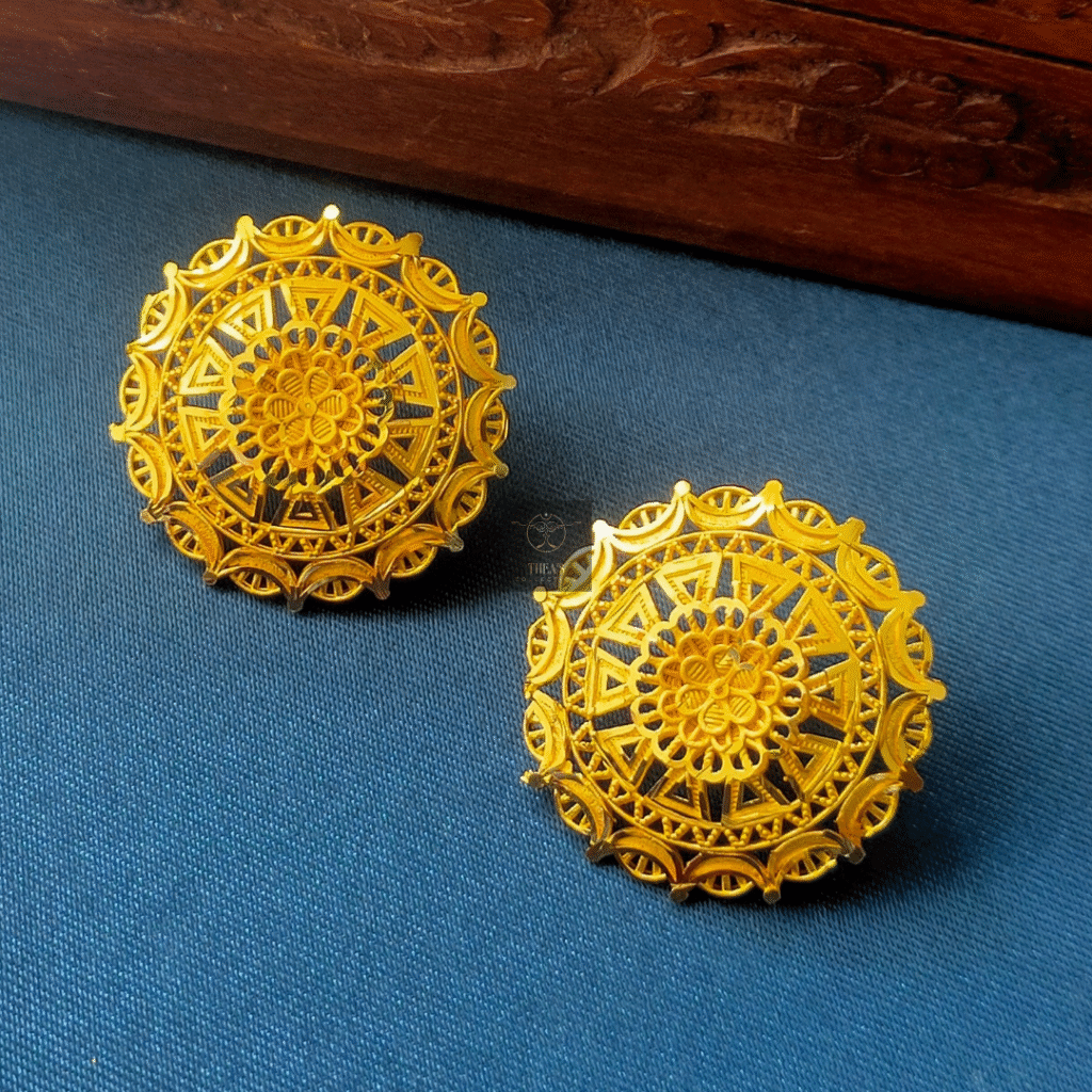 Thea's Gold-Plated Kanpasha Earrings