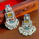 Thea's Celebrity Inspired Chandbali with Monalisa Stones - view 1