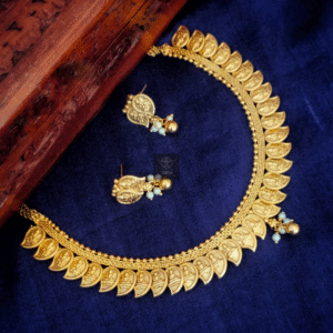 Thea's Lakshmi Motif Temple Necklace Set