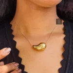 Thea's Anti Tarnish Abstract Pendant Necklace - view 1