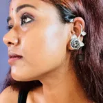Thea's Midnight Rose Earcuffs - view 2