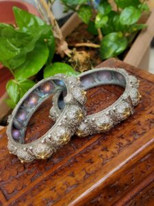 Thea's Dual Tone Bangle Set