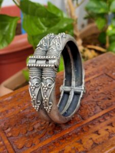 Thea's Intricate Designed Statement Screw Bangle