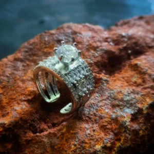 Thea's AD Solitaire Adjustable Crown Ring