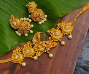 Thea's Narsimha Motif Temple Choker Set