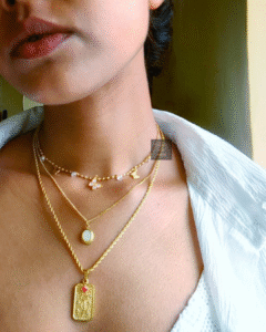 Thea's Combo Set of Three Anti Tarnish Necklace