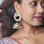 Thea's Royal Dual Tone Statement Jhumka - view 1