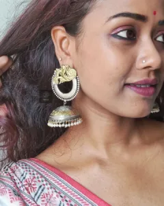 Thea's Royal Dual Tone Statement Jhumka