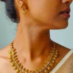 Thea's CZ Stone Studded Traditional Necklace Set - view 2