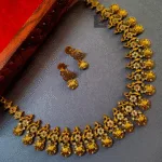 Thea's CZ Stone Studded Traditional Necklace Set - view 1
