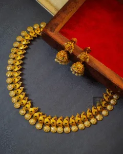 Thea's Bird Motif Temple Necklace Set