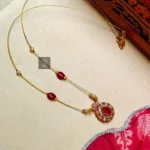 Thea's CZ Stone Invisible Chain Necklace - view 1