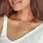 Thea's CZ Stone Invisible Chain Necklace - view 2
