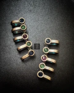 Thea's Multi-Colored Stone Earcuffs