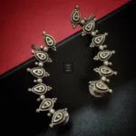 Thea's Silver Look-Alike Paisley Motif Earcuff - view 1