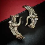 Thea's Silver Look-Alike Flying Bird Earcuffs - view 1