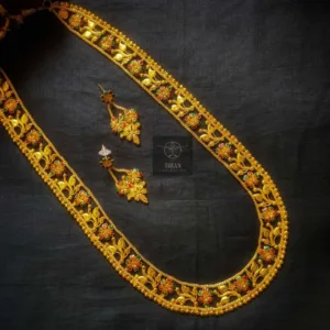 Thea's Meenakari Long Haram Necklace Set