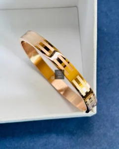 Thea's Aurora Luxe Gold Bangle for Men