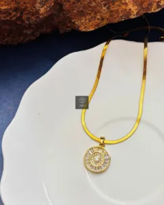 Thea's Luminous Orbit Pendant Necklace