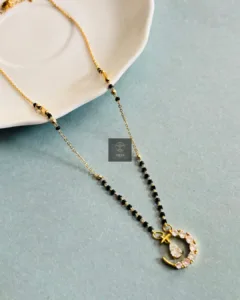 Thea's Crystal Crescent Mangalsutra