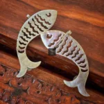 Thea's Artistic Twin Fish Earcuffs - view 1