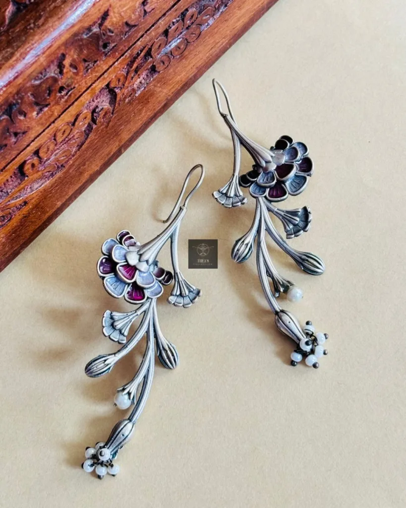 Thea's Petal Tales Drop Earrings