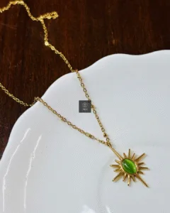Thea's Sunburst Pendant Necklace