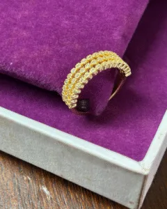 Thea's Golden Cascade Adjustable Ring