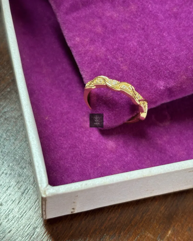 Thea's Twisted Elegance Adjustable Ring
