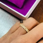 Thea's Ringgolden Blossom Eternity Adjustable Ring - view 2