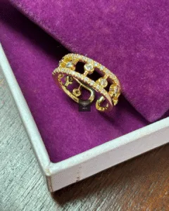 Thea's Starlight Orbit Adjustable Ring
