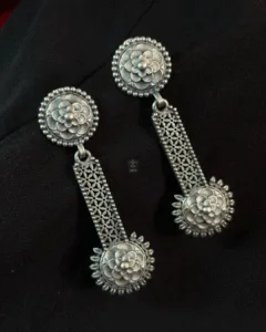Thea's Rosette Filigree Drop Earrings