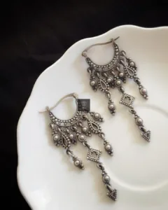 Thea's Zariya Silver Look-Alike Earrings