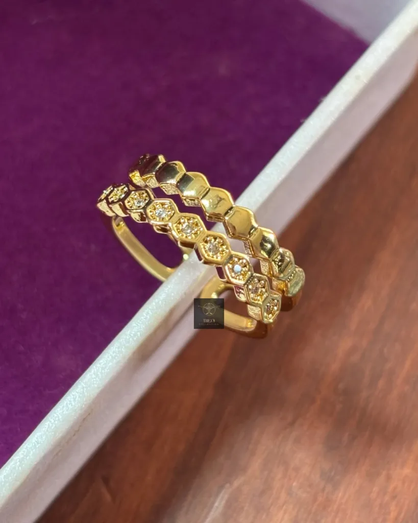 Thea's Hexa Spark Adjustable Ring
