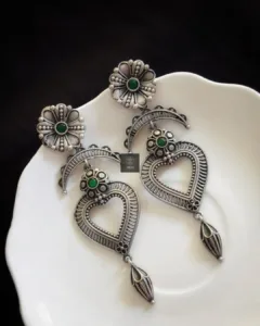 Thea's Hridaya Bloom Heart Earrings