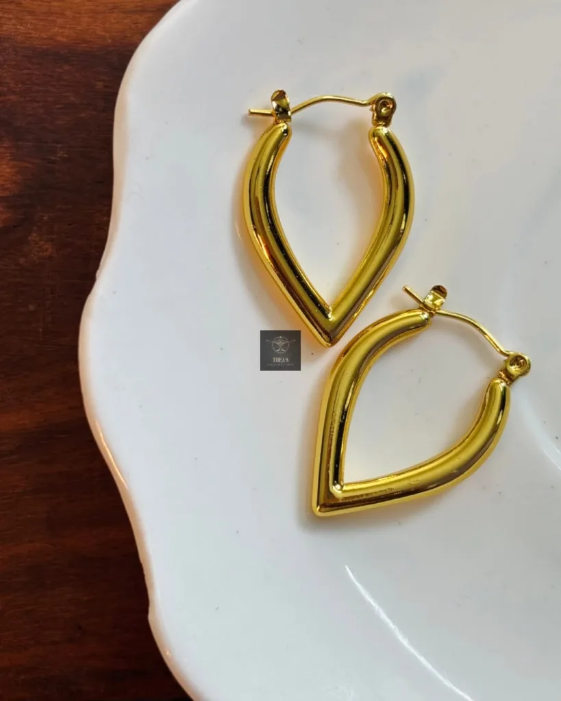 Thea's Heartline Luxe Hoops