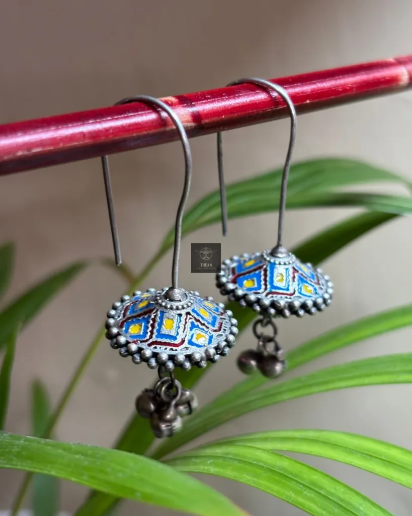 Thea's Rangrez Meenakari Jhumka
