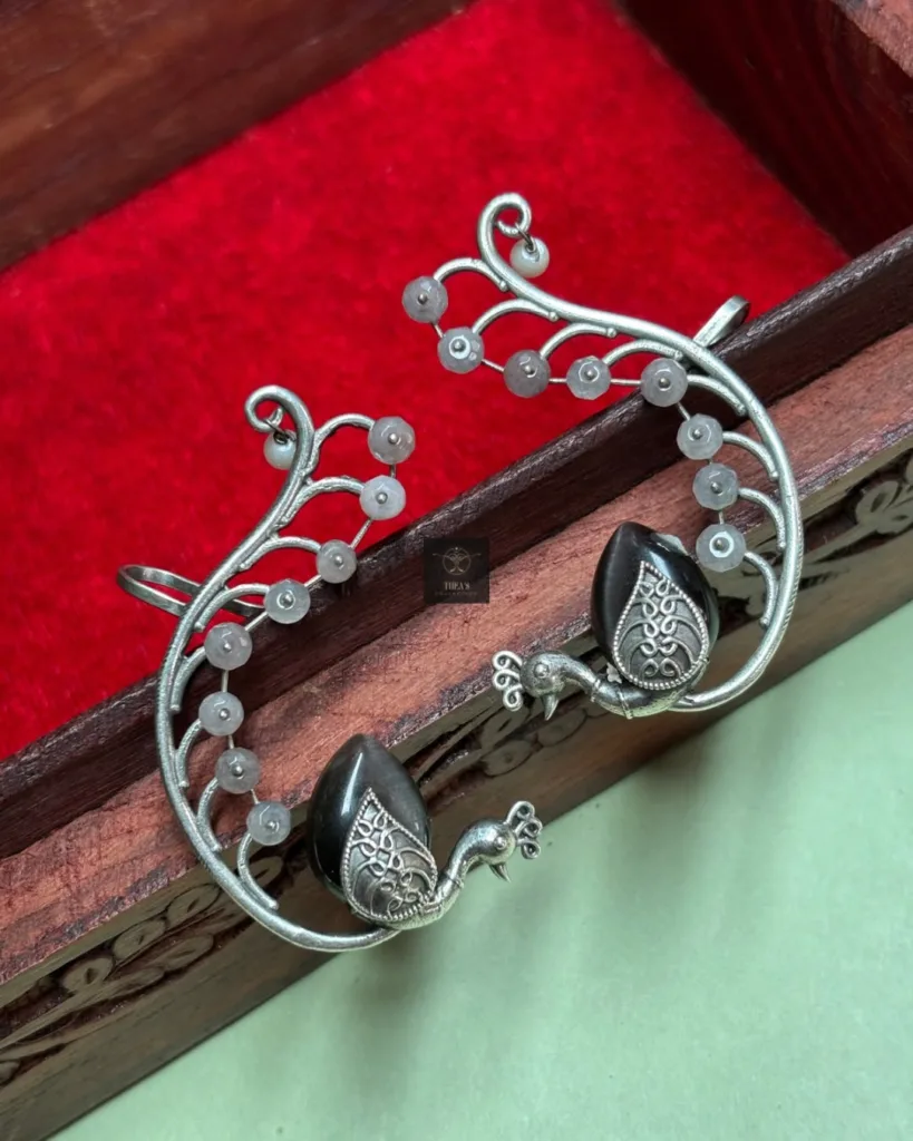 Thea's Mayurika Noir Earcuffs