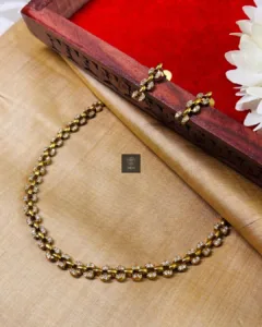 Thea's Royal Petal Crystal Necklace Set