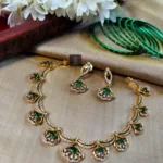 Thea's Emerald Cascade Necklace Set - view 1