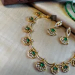 Thea's Emerald Cascade Necklace Set - view 3