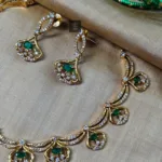Thea's Emerald Cascade Necklace Set - view 2
